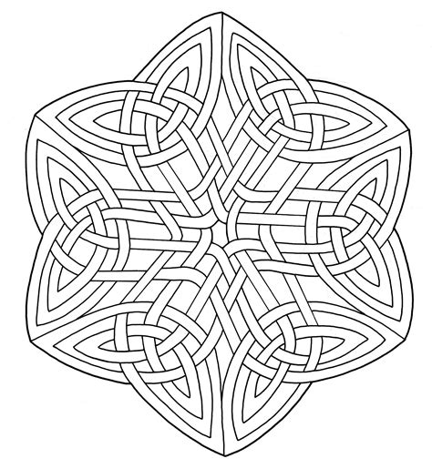 Symmetric Celtic Art Mandala Mandalas With Geometric Patterns