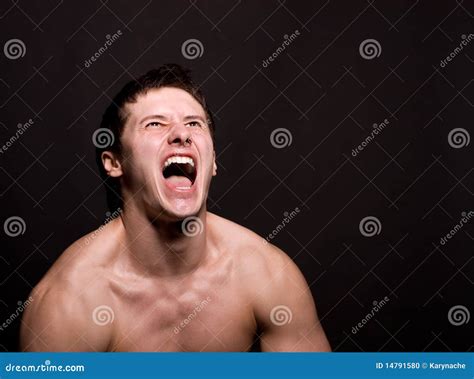 Angry Man Screaming In Extreme Rage Stock Photo Image 14791580