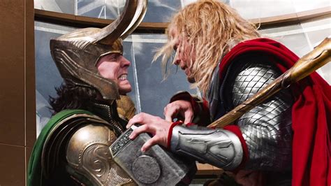 Thor Vs Loki Fight Scene The Avengers 2012 Movie
