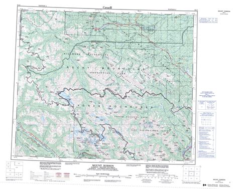 Printable Topographic Map Of Mount Robson 083e Ab Printable Map Of