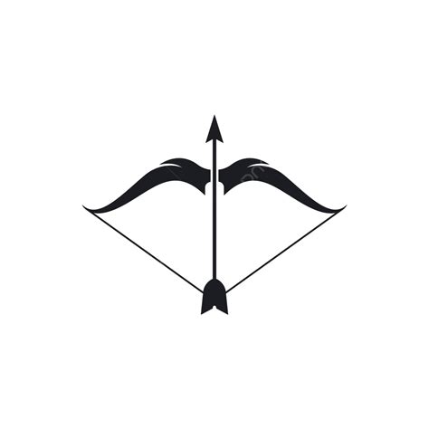 Archer Logo Vector Icon Festival Weapon Bow Vector Festival Weapon