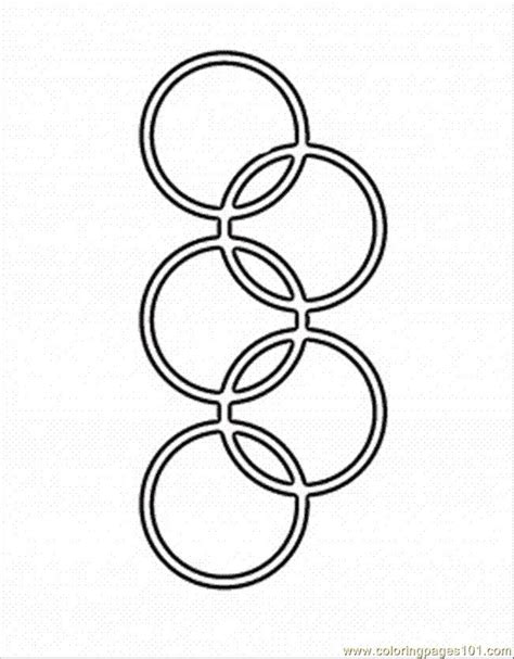 Olympic Rings Coloring Page Sketch Coloring Page