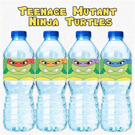 Items Similar To Teenage Mutant Ninja Turtle Tmnt Birthday Party Water