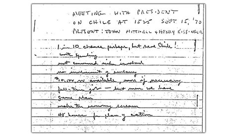 ‘extreme Option Overthrow Allende’ National Security Archive