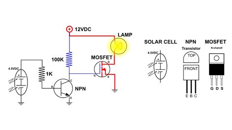 Auto On Off Light Switch Using A Solar Cell Youtube