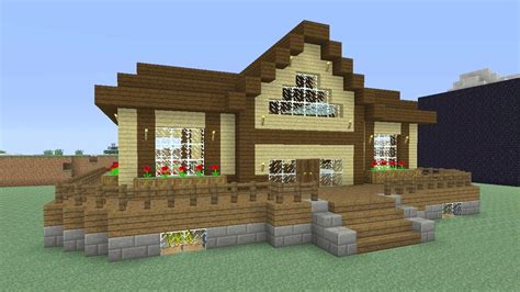 Cool Minecraft Survival House Tutorial - Minecraft Tutorial: How To Make An Awesome Wooden Survival House #5