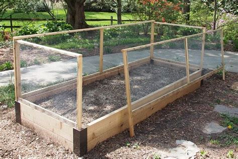 At 67 inches in total height, the mesh fencing will help your plants by acting as a trellis and an animal fence. Raised Bed Fence with Custom Corners | Garden beds ...