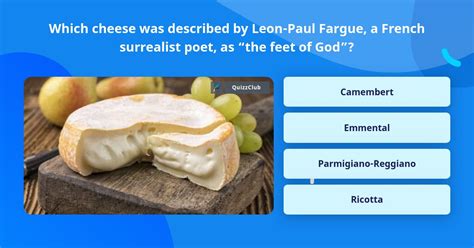 Which Cheese Was Described By Trivia Answers Quizzclub