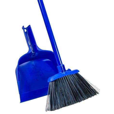 Quickie Angle Cut Broom And Dust Pan 700 409 1 The Home Depot