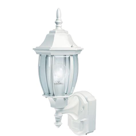 Shop Secure Home Alexandria 185 In H White Motion Activated Outdoor