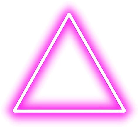 Triangle Pink Red Tumblr Shapes Glow Neon Pinktriangle - Triangulo Png png image