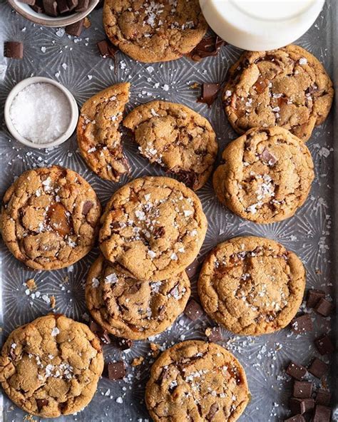 Brown Butter Salted Caramel Chocolate Chunk Cookies Recipe