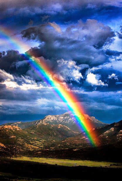 Beautiful Rainbow Scene Gods Majesty And Power Pinterest