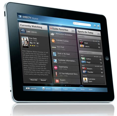 There are many apps for viewing tv listings, and even a couple on this list with tv listings, but what's on tv stands out because you can set up push notifications for your favorite tv shows. grogs4cogs: Direct TV on iPad