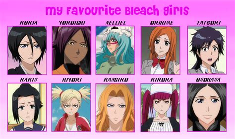 My Favorite Bleach Girls By Lady Zaeliea On Deviantart