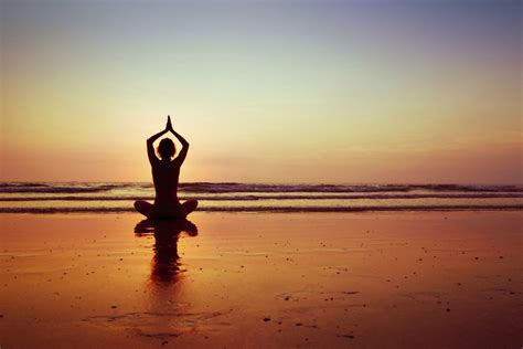 Yoga At Sunset Wallpapers High Quality Download Free