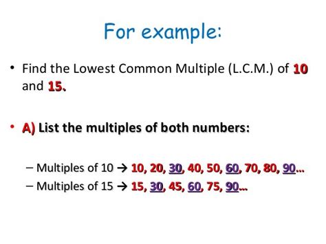 Lowest Common Multiple Of A Number