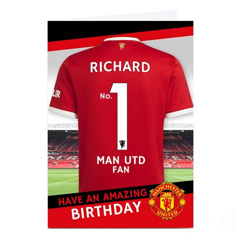 Buy Personalised Manchester United Birthday Card No1 Fan For Gbp 2