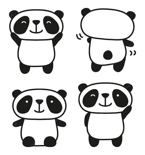 Premium Vector Dancing Panda Vector Illustration