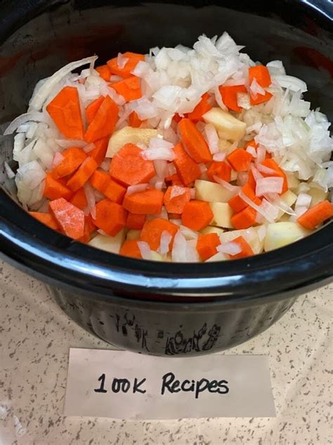 This delicious hearty crock pot chicken stew is a healthy easy dinner recipe for the entire family with tender chicken, potatoes, and veggies. Slow Cooker Poor Man's Stew - in 2020 | Slow cooker stew ...