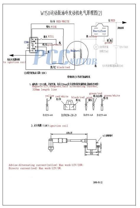 Page 308 www.cargeek.ir put the metal part of engine overheating protection switch into engine oil, heat with gas stove until reaching standard temperature, check whether switch terminals are on, as shown. Wiring Diagrams for Lifan 150cc Engine