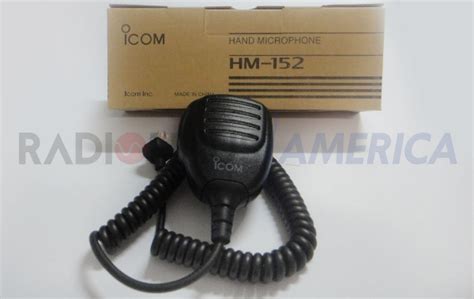Hm 152 Microfone Tipo Ptt Icom Radiohaus Radiocomunicação A Mais