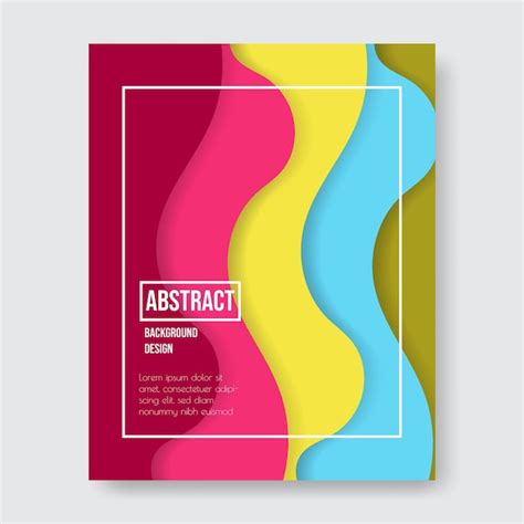 Premium Vector Poster Design With Colorful Abstract Background