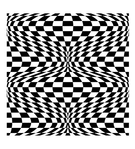 Optical Illusion Optical Illusions Op Art Adult Coloring Pages The