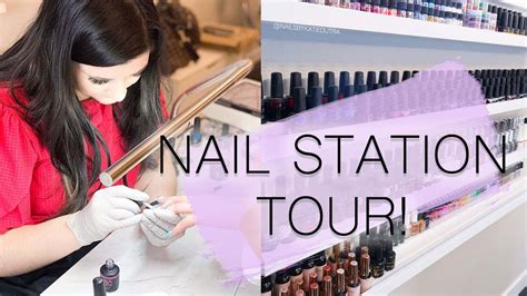 Updated Nail Station Tour 2020 Salon Tour Nail Tech Desk