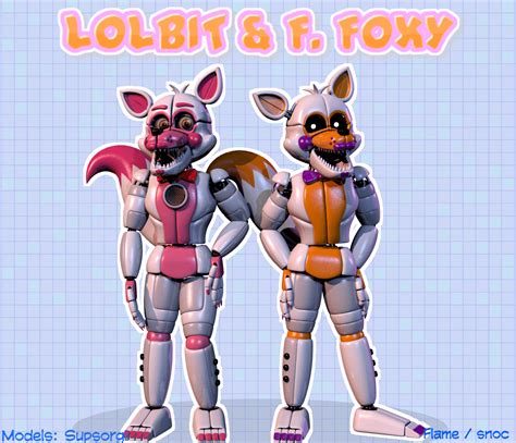 Lolbit And Funtime Foxy Rfivenightsatfreddys