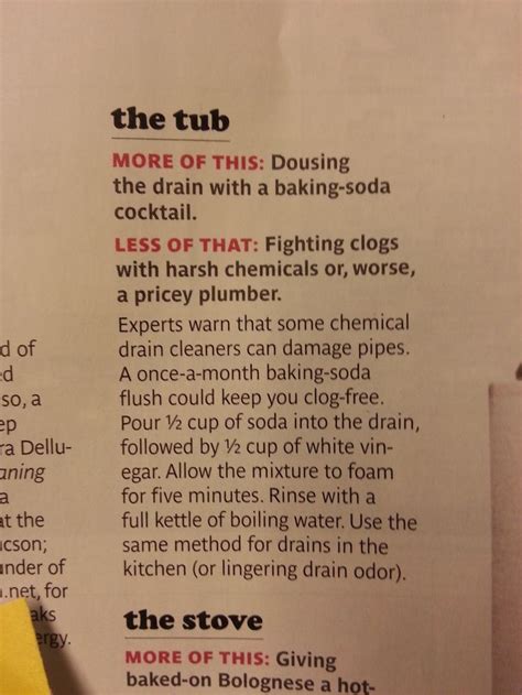 Generally, a drain cleaner does the trick. drain clogged tub with baking soda | Baking soda, Clogged ...