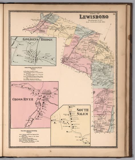 Town Of Lewisboro Westchester County New York Insets Goldens Bridge Cross River South