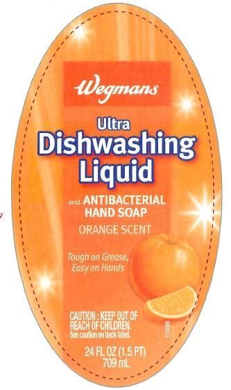 Wegmans Ultra Dishwashing Orange Scent Sun Products Corporation Fda