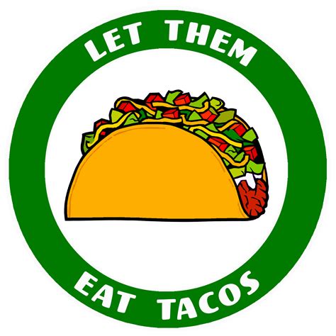 Let Them Eat Tacos Car Truck Window Bumper Graphics Sticker Decal