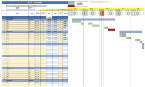 Construction Schedule Template For Excel Webqs