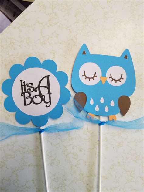 Personalize your baby shower favors and find baby shower party favor ideas, baby shower supplies, and baby shower party gifts at affordable prices. Owl Its a boy centerpiece, owl baby shower,owl centerpiece, It's a boy centerpiece | Diy baby ...
