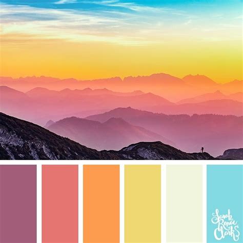 25 Color Palettes Inspired By Spectacular Skies And Pantone Classic Blue