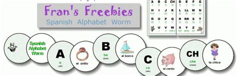 Spanish Alphabet Worm Free Printable Activity Set Spanish Alphabet