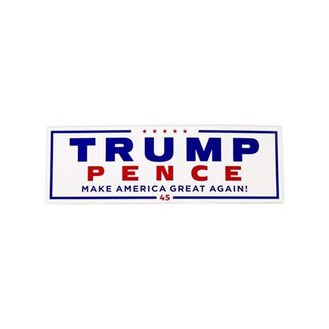 Official 2020 Trump Pence 45 Make America Great Again Bumper Sticker