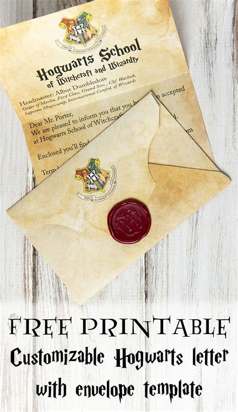 How do you get a hogwarts acceptance letter? DIY Hogwarts Brief und Harry Potter Umschlag und Hogwarts ... | Hogwarts brief, Harry potter ...