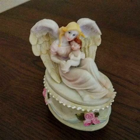 Small Angel Box Vintage Cherub Holiday T Box Angel Box Etsy