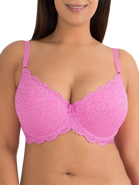 Womens Curvy Signature Lace Push Up Bra With Added Support Style Sa965