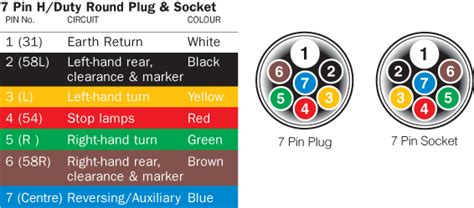 Electric brake controller wiring diagram elecbrakes. Australian Trailer Plug and Socket Pinout Wiring 7 pin Flat and Round - Find Thingy | Plugs ...