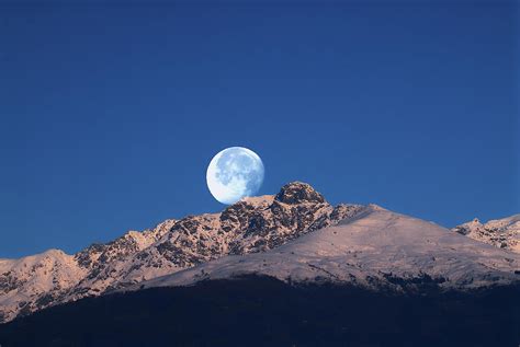 Moon Over Mountains Photograph By Pietromonteleoneit