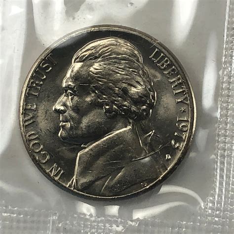 1973 D Unc Jefferson Nickel From Mint Set