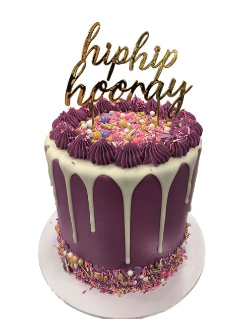 Hip Hip Hooray Smooth Buttercream Extended Height Speciality Cake