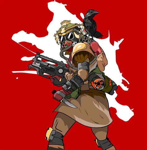Bloodhound Vector Illustration From The Game Apex Legends