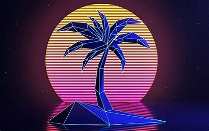 Neon Wallpapers Sunset 80s