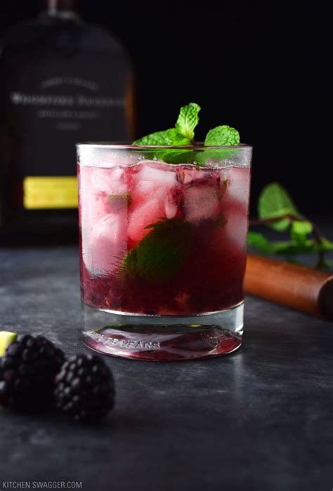 The Classic Whiskey Smash Or Blackberry Bourbon Smash Made With Bourbon