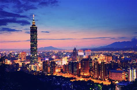Night View Of City And Taipei 101 By Joyoyo Chen